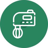 Hand Mixer Creative Icon Design vector