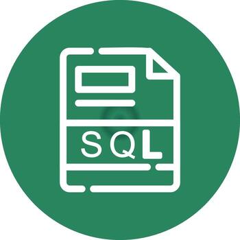 sql creativo icono diseño vector