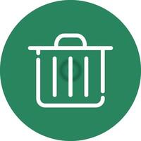 Trash Bin Creative Icon Design vector