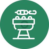 diseño de icono creativo de barbacoa vector