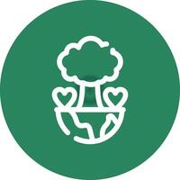 Save Planet Creative Icon Design vector