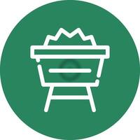 Mine Cart Creative Icon Design vector