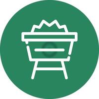 Mine Cart Creative Icon Design vector