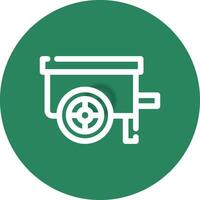 Wheelbarrow Creative Icon Design vector