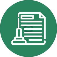 Legal Document Creative Icon Design vector