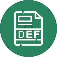 DEF Creative Icon Design vector