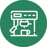 Coffee Machine Creative Icon Design vector