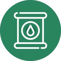 Waste Oil Creative Icon Design vector