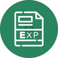 EXP Creative Icon Design vector