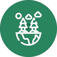 Green Environment Creative Icon Design vector