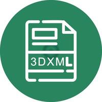 3DXML Creative Icon Design vector