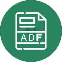 ADF Creative Icon Design vector