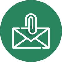 Attach File Email Creative Icon Design vector