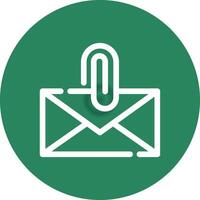 Attach File Email Creative Icon Design vector