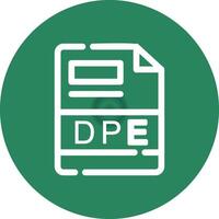 DPE Creative Icon Design vector