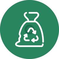 Garbage bag Creative Icon Design vector