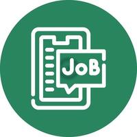 Job Search Creative Icon Design vector