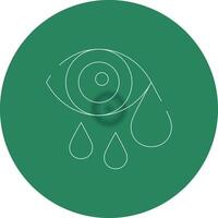 Watery Eyes Creative Icon Design vector