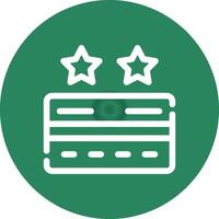 Points Rewards Cards Creative Icon Design vector