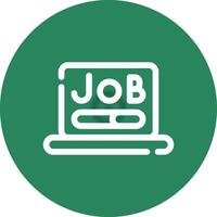 Job Search Creative Icon Design vector