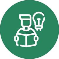 Self Learning Creative Icon Design vector