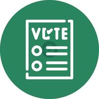 Ballot Creative Icon Design vector