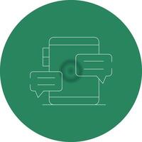 Online Chatting Creative Icon Design vector