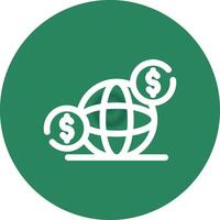 Offshore Banking Creative Icon Design vector