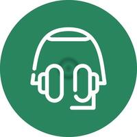 Headphones Creative Icon Design vector