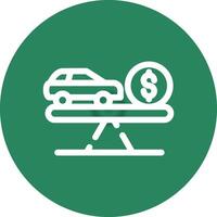 Fair Market Value Creative Icon Design vector
