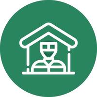 Mortgage Fraud Creative Icon Design vector