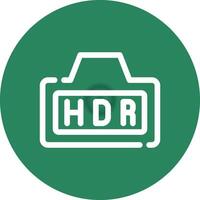 Hdr Creative Icon Design vector