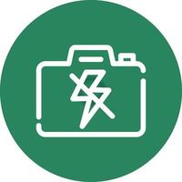 sin diseño de icono creativo flash vector