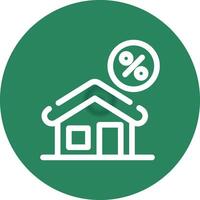 Home Mortgage Creative Icon Design vector