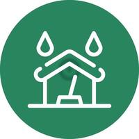 Water Damage Cleaning Creative Icon Design vector