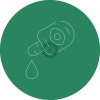 Medical Eye Drops Creative Icon Design vector