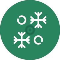 Snowflake Creative Icon Design vector