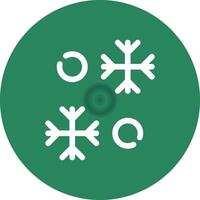 Snowflake Creative Icon Design vector