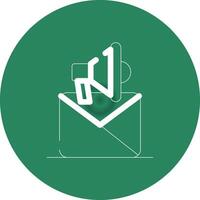 Email Marketing Creative Icon Design vector