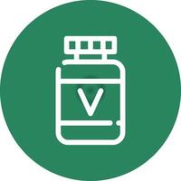 diseño de icono creativo de vitamina vector