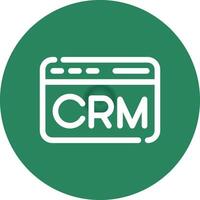 CRM Creative Icon Design vector