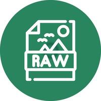 Raw Creative Icon Design vector