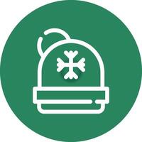 diseño de icono creativo de gorro vector