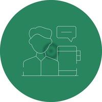 Digital Native Male Creative Icon Design vector