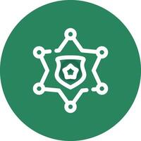 Sheriff Badge Creative Icon Design vector