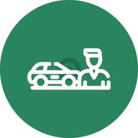 Used Car Dealership Creative Icon Design vector