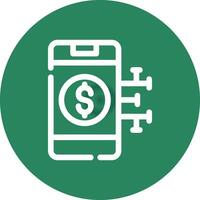 Digital Money Creative Icon Design vector