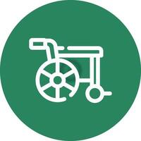 Wheelchair Creative Icon Design vector