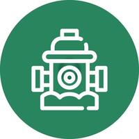 Fire Hydrant Creative Icon Design vector