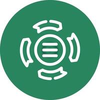 Circle Arrow Process Creative Icon Design vector
